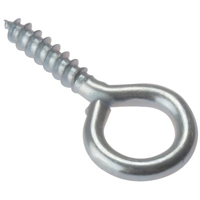 ForgeFix Zinc Plated Screw Eyes 25mm 4g Pack of 10 10SE254