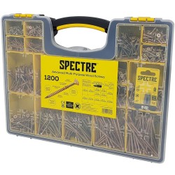 Spectre Advanced Pozi Multi Purpose Wood Screws 1200pk Org Pro