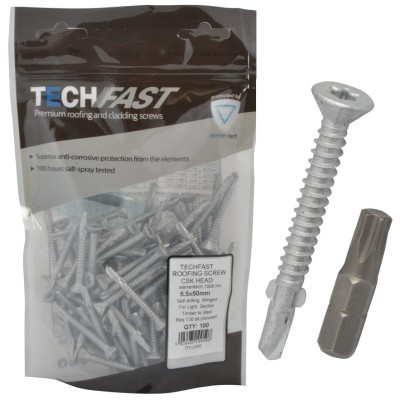 Techfast Timber to Light Steel Self Drilling Fixing 5.5 50mm TFCL5550