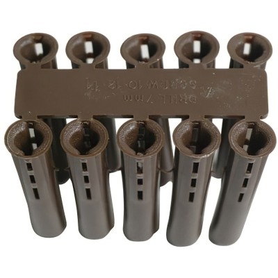 Forgefix Brown Wall Plugs 4mm to 5mm Fixings Pack of 100 EXP4
