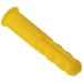 Forgefix Yellow Wall Plugs 3.0mm to 3.5mm Fixings 1000 Pack EXP2