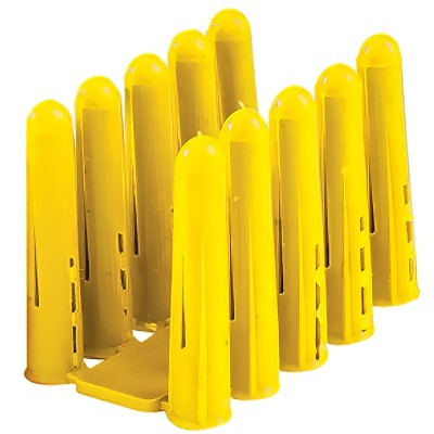 Forgefix Yellow Wall Plugs 3.0mm to 3.5mm Fixings 1000 Pack EXP2