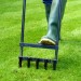 Garden 5 Prong Lawn Plug Cutter Aerator GREEN