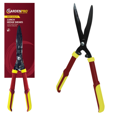 Garden Pro Gold Wavy Edge Hedge Grass Shears 22 inch RC302