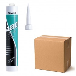 Geocel 480 Flexible Emulsion Acrylic Sealant Caulk Box of 20 - WHITE