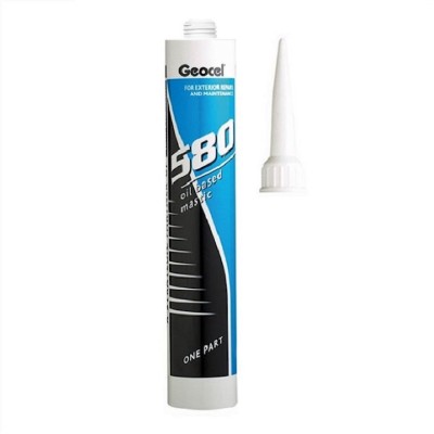 Geocel 580 Traditional Oil Based Frame Expansion Joint Mastic 380ml White Sealant