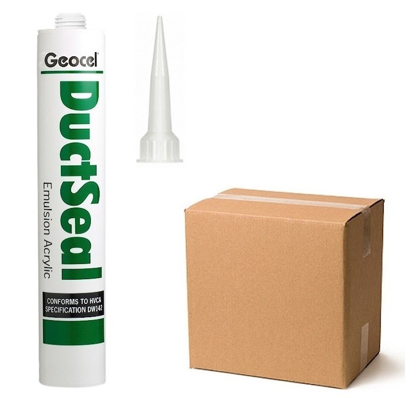 Geocel Duct Seal Emulsion Acrylic Grey 380ml Box of 20 Sealants and