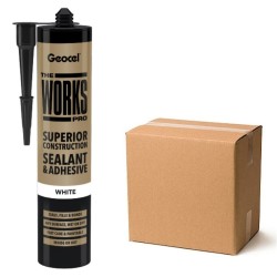 Geocel The Works Pro Coloured Wet or Dry Sealant Adhesive Box of 6