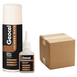 Geocel Joiners Mate Mitre Bond Superglue Activator Kit - Box of 6