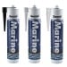 Geocel Marine Rubber Silicone Sealant 310ml Clear Black White Box of 12