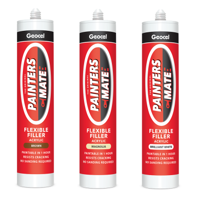 Geocel Painters Mate Decorator Caulk Flexible Filler White Brown Magnolia