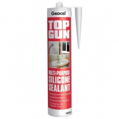 Geocel Top Gun Multi Purpose Silicone Sealant Clear