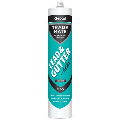 Geocel Trade Mate Lead and Gutter Seal Silicone Sealant Black