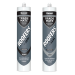 Geocel Roof Gutter Trade Mate Roofers Seal Sealant Black Grey 12 Box