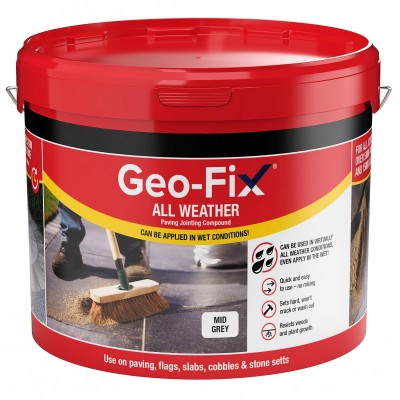 Geo-Fix All Weather Paving Jointing Pointing Compound Geo Fix Mid Grey