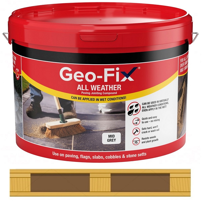 GeoFix All Weather Paving Jointing Compound Graphite 48 Tub Pallet