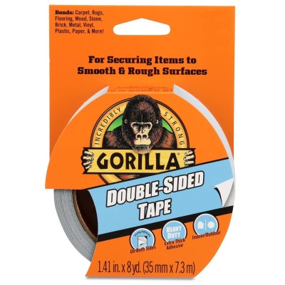 Gorilla GRGGDST73 Double Sided Carpet and Rug Tape Heavy Duty 7.3m 3044031