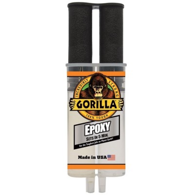 Gorilla 2-Part 5 min Clear Epoxy Resin Adhesive Syringe 6044001