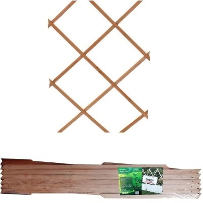 Green Blade Garden Plant Expanding Wooden Trellis Natural Red or Green 954004