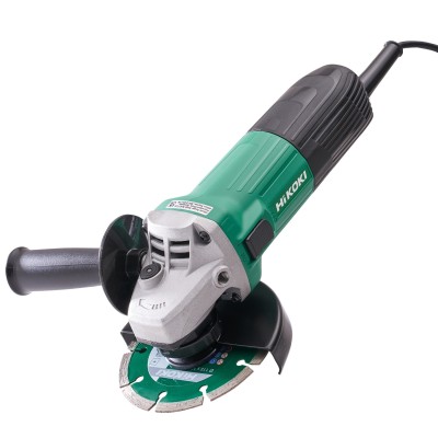 Hikoki Angle Grinder 115mm Inc Diamond Cutting Disc 240v HIKG12STXDB