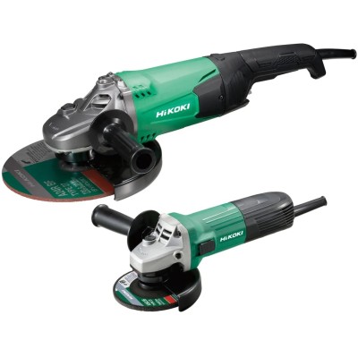 Hikoki Pro 110v Angle Grinder Twin Pack 115mm and 230mm 110 Volt 