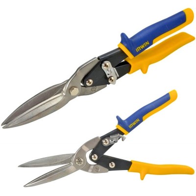 Irwin Long Cut Metal Cutting Aviation Tin Snips Cutters 10504314N