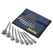 Irwin 17pc Blue Groove Flat Spade Wood Drill Bit Set In Pouch XMS25FLATBIT