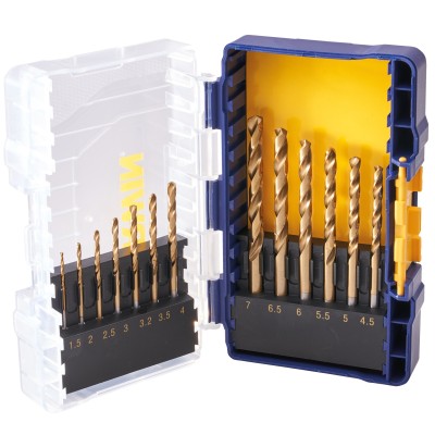 Irwin IW3038503 HSS Pro Titanium Drill Bit 13pc Set in Case XMS23DRILL13