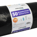 Kingfisher 50 Drawstring Refuse Black Rubbish Bags 120 Litre BB4