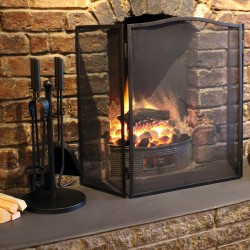 A La Maison Fireplace Folding Real Fire Spatter Protection Screen FIRE14