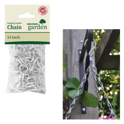Kingfisher Galvanised Replacement Hanging Basket Triple Chain 14 inch HBC14