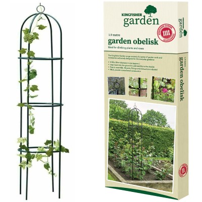 Kingfisher Garden Obelisk Rose or Climbing Plant Metal Support Frame 1.9m WGO