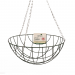 Kingfisher Green Wire Hanging Flower Basket 14 inch HB14G