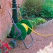 Kingfisher 25m Garden Hose Pipe Reel Trolley Spray Gun Complete Watering Set