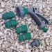 Kingfisher 25m Garden Hose Pipe Reel Trolley Spray Gun Complete Watering Set