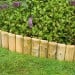 Kingfisher Wood Log Garden Lawn Flower Border Edging 1m Panel LE3