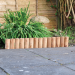 Kingfisher Wood Log Garden Lawn Flower Border Edging 1m Panel LE3