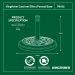 kingfisher Cast Iron Effect Parasol Garden Umbrella 9kg Round Base Weight PBASE