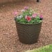 Kingfisher Rattan House Garden Flower Plant Pot 9.5 inch PPOT04