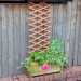 Kingfisher Garden Plant Riveted Wood Trellis Tanned Brown 6ft x 2ft TR2HDT