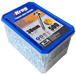 Kreg Pocket Hole Screws Washer Head Fine Thread 38mm 500pk SML-F150-500-EUR Kreg Pocket Hole Screws Washer Head Fine Thread 38mm 500pk SML-F150-500-EUR