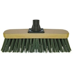 Marksman Stiff PVC Green Garden Broom Head 12 inch 24006C