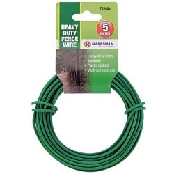 Marksman Garden Wire Green Plastic Coated Multi Purpose 3mm 5m 70240C