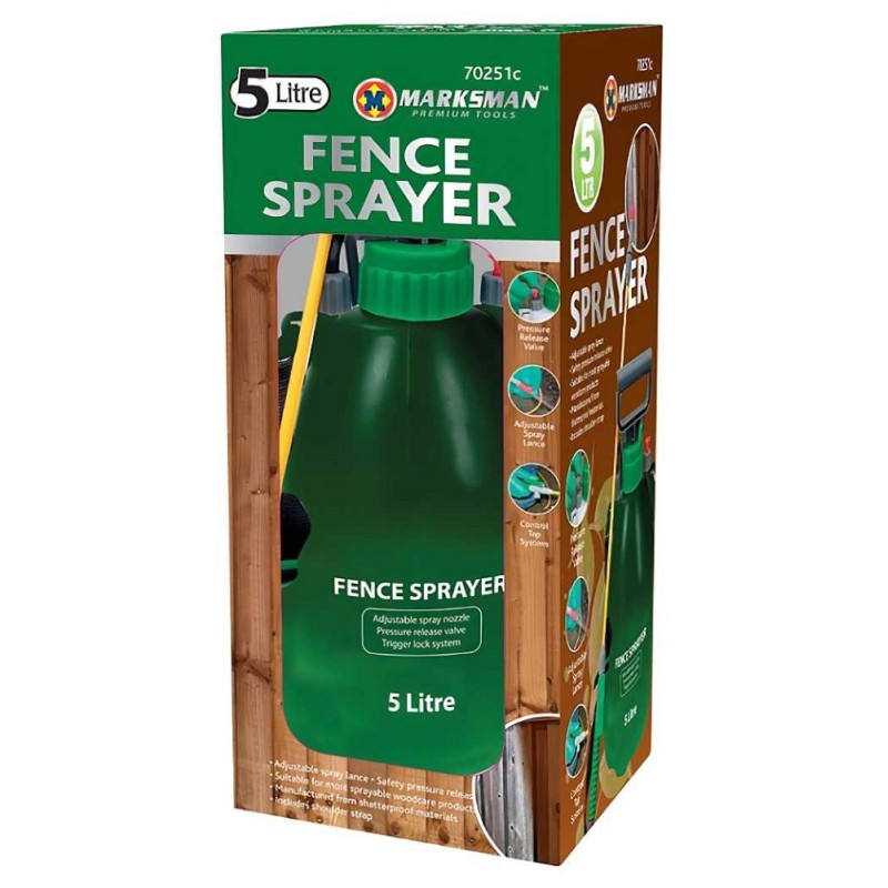 Marksman Fence Stain Pump Pressure Sprayer 5 litre 70251C Sealants