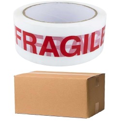 Marksman Fragile Packaging Packing Tape 50mm 72050c Pack of 6