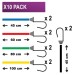 Master Lock Premium Mixed Size Bungee Cords 10 Piece Set XMS24BUNGEE