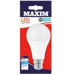 Maxim LED Bayonet Low Energy Light Bulb 16w = 100w GLS Daylight