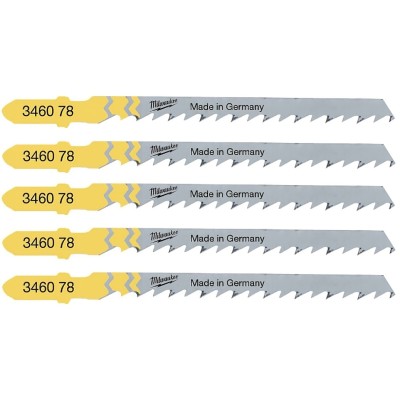 Milwaukee Jigsaw Blade Curve Wood Cutting T244D 4932346078 5pk