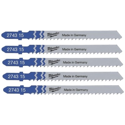Milwaukee Jigsaw Blade Metal PVC Cutting T127D 4932274315 5pk
