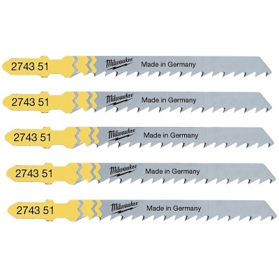 Milwaukee Jigsaw Blade Wood & Plastic T101D 4932274351 5pk